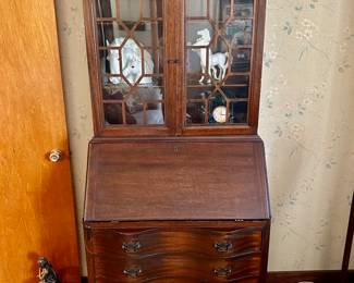 drop front serpentine secretary