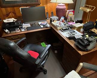 office desk and chairs