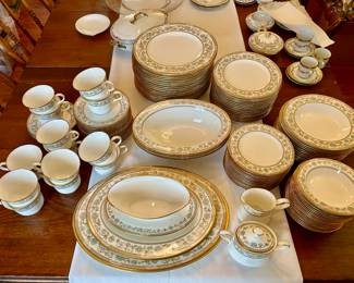 Noritake “Sakura” china. Service for 12+