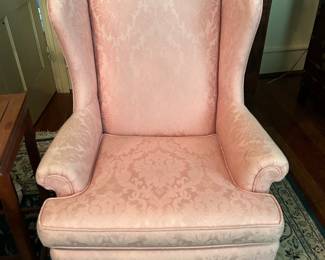 Pair of wingback chairs