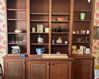 8’x8’ credenza and hutch. Two pieces 