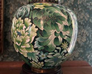 Cloisonné ginger jar