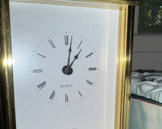 Brass mantel Tiffany Clock
