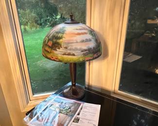 Set of hand painted lamps