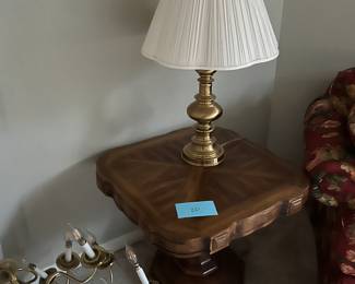 Vintage tables and lamps