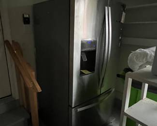 GE 36” double door bottom freezer stainless steel refrigerator 