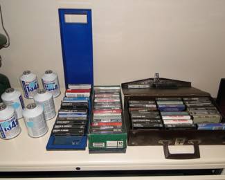 134 AC cans, along with some cassettes. Because if your using 134 AC cans, you have a cassette player