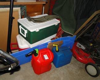 Coolers, and gas cans, can't have one without the other