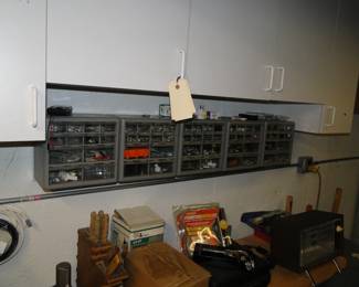 Nuts, and bolts and screws, and the cubby organizers that they come in