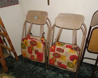 Vintage card table chairs