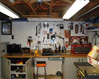 Lots of power equipment, and handheld tools and accessories as well