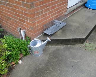 Watering can and live catch trap