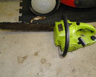 Smaller chain saw, totally endorsed by Smokey the Bear for cutting sticks