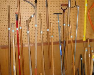 Implements of yard, and garden aide