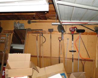 Those are just empty boxes, focus on the pegboard and tools