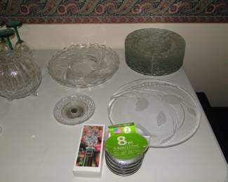 Glassware serving pieces, please let there be some Christmas items