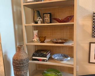 Cane and Mango Wood Open Shelves