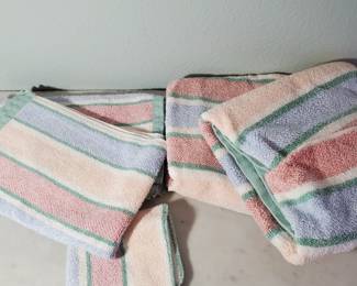 Striped Pastel Towels