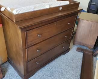 Pottery Barn Kids Dresser with Changing Table Top