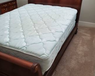 Queen Sleigh bed, mattress not included