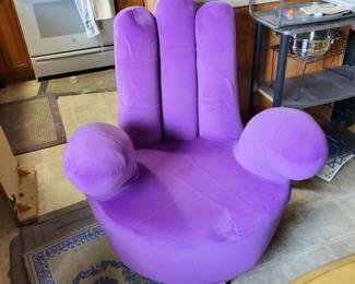 Purple Hand Sofa Chair