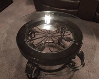 Glass Topped Coffee Table or End Table