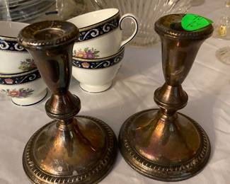 Sterling Silver Candle Sticks