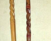 Vintage Hand Carved Wooden Walking Sticks/Canes from Kenya
