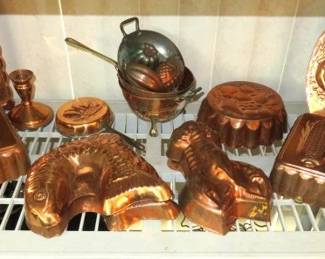 Copper Kitchen Molds