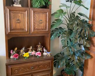 Lefton birds, plants, shelf 