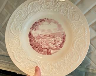 Set of rare Wedgwood Cornell University dinner plate 