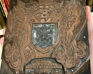 A very rare printing plate used by the publishing house