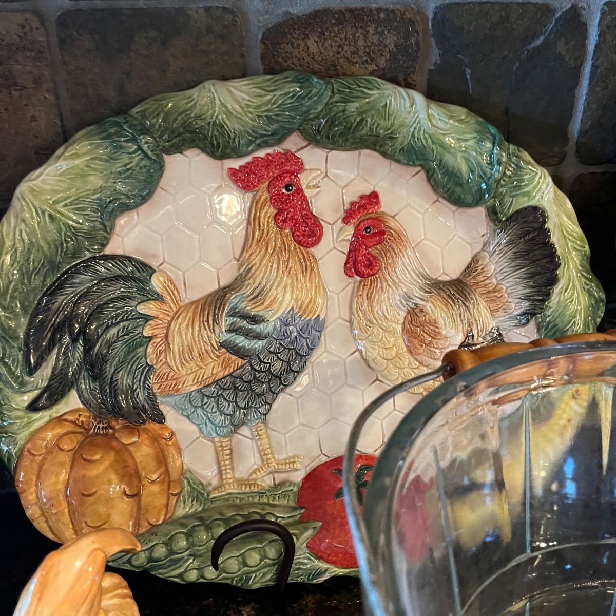 rooster platter