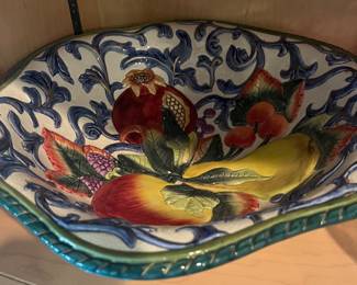 painted fruit dish