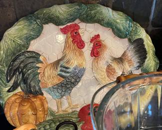 rooster platter