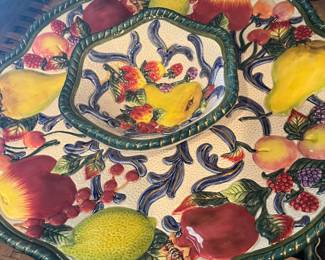 Painted fruit platter