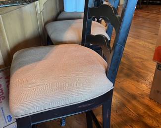 upholstered ladder back bar stools