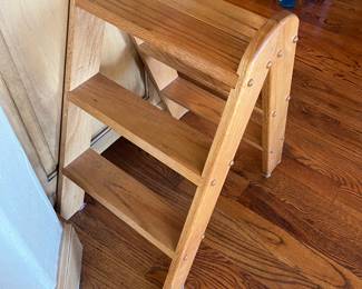wooden step ladder