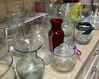 clear vases