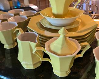 yellow China set