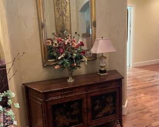 entry cabinet and mirror