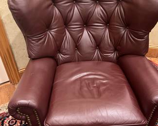 tufted club chair by Thomasville