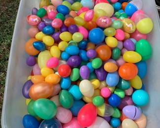 Easter egg hunt in a box… Easter decor too