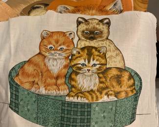 3-kitty pillows in a pillow bed sewing kit
