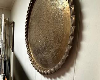 Moroccan brass table tray/wall hanging