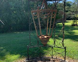 Iron outdoor chandelier
