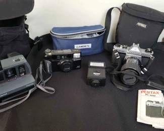 Polaroid And Pentax Cameras