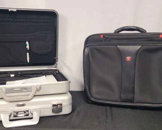Metal Briefcases And Swiss Army Laptop/travel Bag