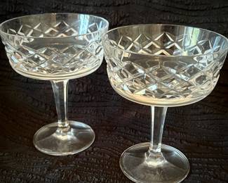 Gorham Glen Mist Heavy Crystal Champagne Coupe Style Glasses