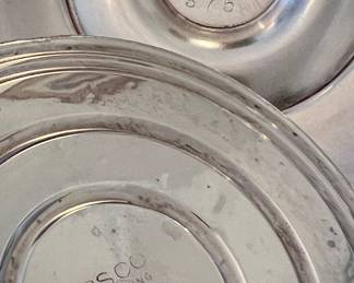 Weighted Sterling and Silver Plate Pedestal Dishes